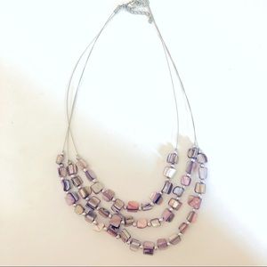 Multi-strand Mother of Pearl necklace